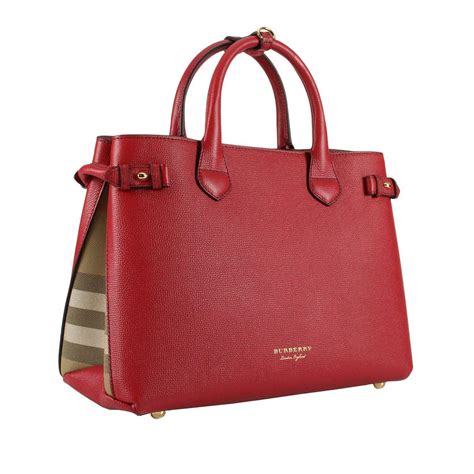 burberry top handle bag red|Burberry shoulder tote handbags.